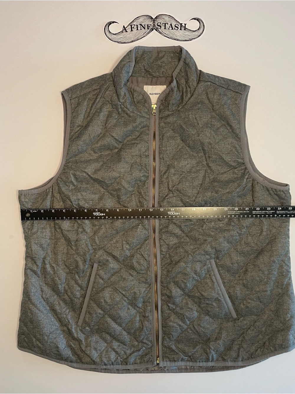 Old Navy Quilted Gray Women's Sleeveless Vest